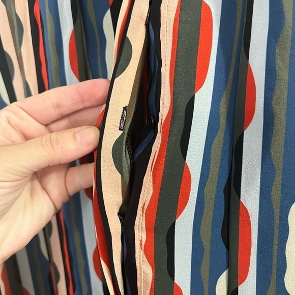 AKRIS PUNTO Mulberry Silk Bow Shift Dress - size 12 - Picture 4 of 10